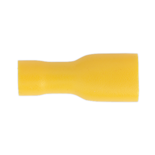 Sealey YT11 Fully Insulated Female Terminal 6.3mm, Yellow - Pack of 100