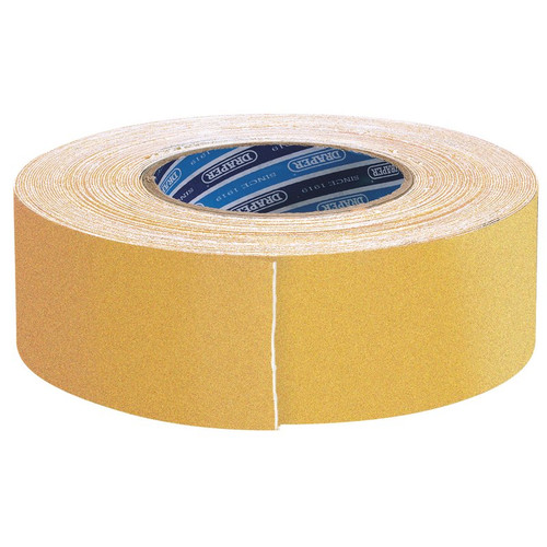 Draper 66233 Heavy Duty Safety Grip Tape Roll, 18m x 50mm, Yellow