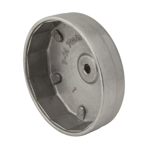 Draper Expert 29186 Oil Filter Socket, 1/2" Sq. Dr. 74mm 14 Flats for Audi, BMW, GM and VW
