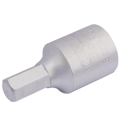 Draper 38321 Drain Plug Key, 8mm Hexagon-5/16 3/8" Sq. Dr.