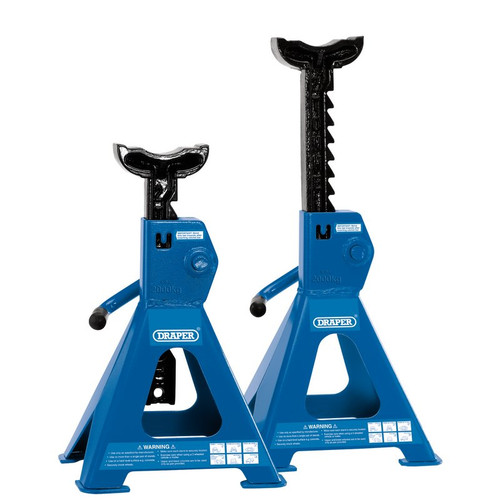 Draper 30878 Ratchet Axle Stands, 2 Tonne (Pair)
