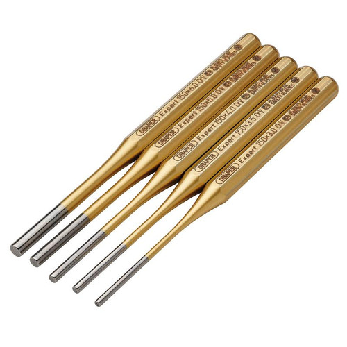 Draper Expert 13041 Octagonal Parallel Pin Punch Set (5 Piece)