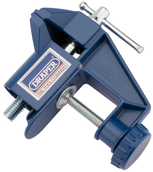 Draper 14145 Portable Hobby Bench Vice with Integrated Clamp, 60mm