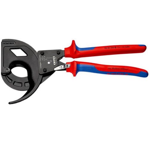 KNIPEX 25882 95 32 320 Cable Cutter, Ratchet Principle, 3-Stage, 320mm