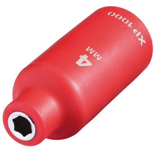 XP1000 18121 VDE Socket, 1/4" Sq. Dr., 4mm