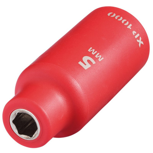 XP1000 18653 VDE Socket, 1/4" Sq. Dr., 5mm
