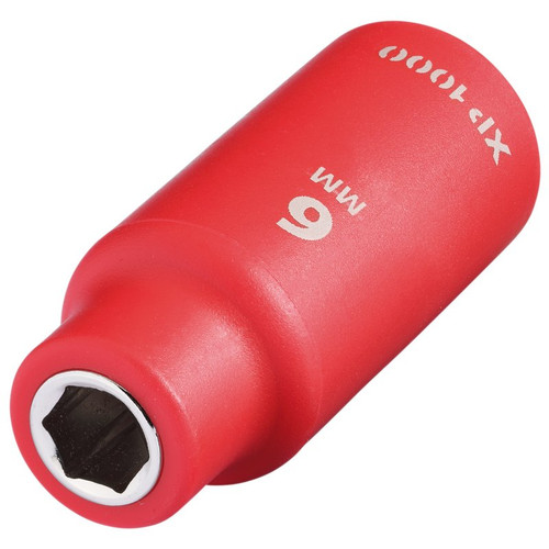 XP1000 18710 VDE Socket, 1/4" Sq. Dr., 6mm