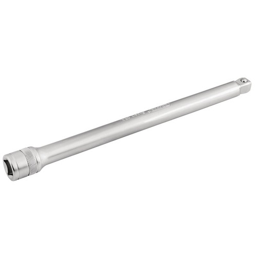 Draper Expert 16763 Satin Chrome Wobble Extension Bar, 1/2" Sq. Dr., 250mm
