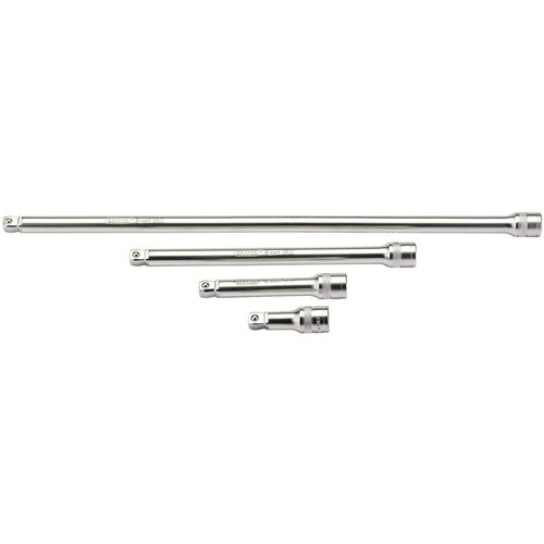 Draper Expert 16770 Wobble Extension Bar Set, 1/2" Sq. Dr., Micro Satin Chrome (4 Piece)