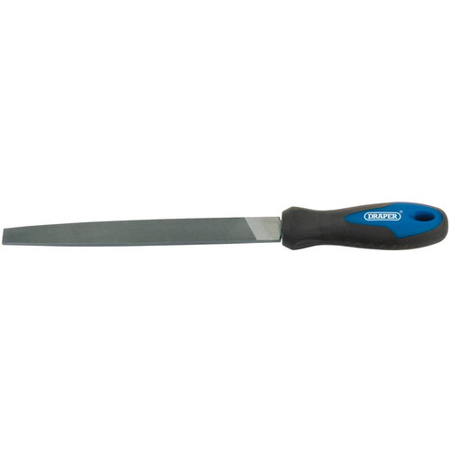 Draper 44952 Engineers Flat Second Cut File with Soft Grip Handle, 200mm