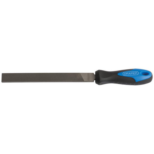 Draper 00006 Soft Grip Engineers Hand File and Handle, 150mm