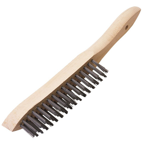 Draper Expert 31548 Heavy Duty 3 Row Wire Scratch Brush, 310mm