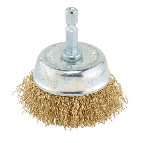 Draper 41432 Brassed Steel Crimped Wire Cup Brush, 50mm