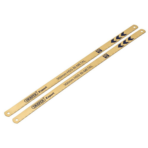 Draper Expert 19345 Bi-Metal Hacksaw Blades, 300mm, 24tpi (Pack of 2)