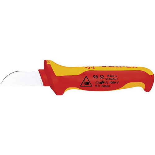 KNIPEX 21489 98 52 VDE Cable Knife with Multi-Component Handle, 190mm