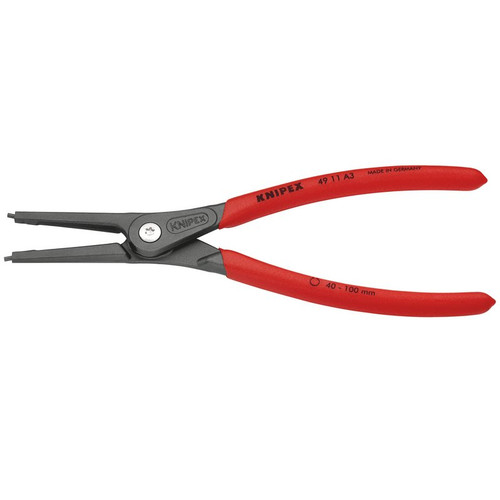KNIPEX 75091 49 11 A3 SB Precision Circlip Pliers For External Circlips On Shafts, 225mm