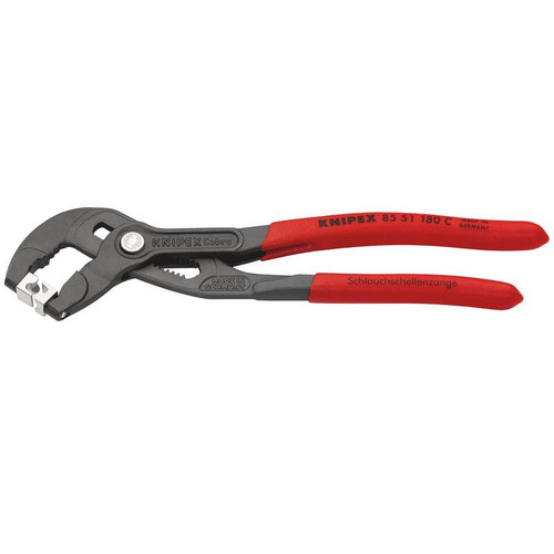 KNIPEX 25941 85 51 180 C SB Hose Clamp Pliers, 180mm (self-service card/blister)