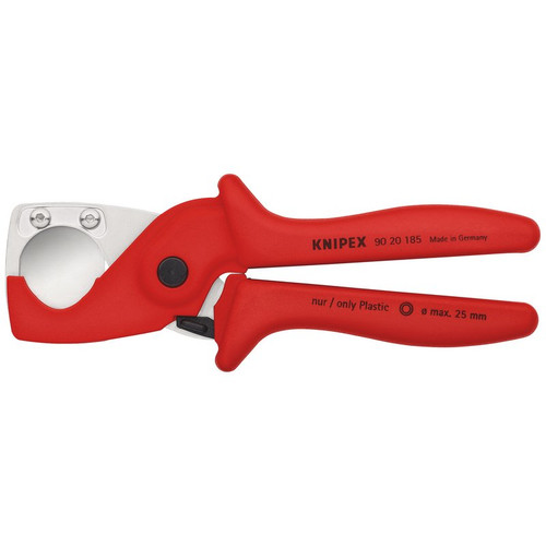 KNIPEX 08643 90 20 185 SB PlastiCut® Cutter For Flexible Hoses and Plastic Conduit Pipes, 185mm