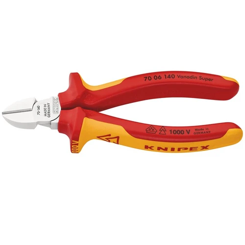 KNIPEX 81254 70 06 140 SBE VDE Diagonal Cutter, 140mm