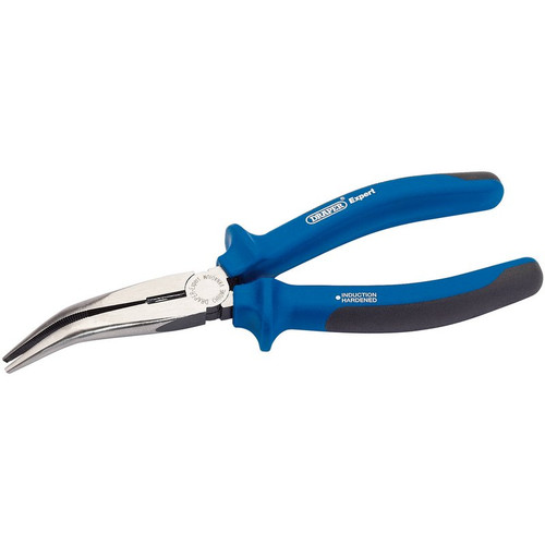 Draper Expert 68889 Heavy Duty Soft Grip Bent Nose Pliers, 200mm