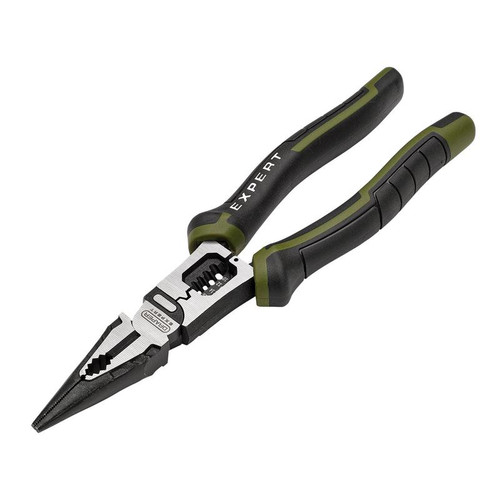 Expert 28527 Draper Expert Long Nose Pliers with Wire Stripper, 200mm