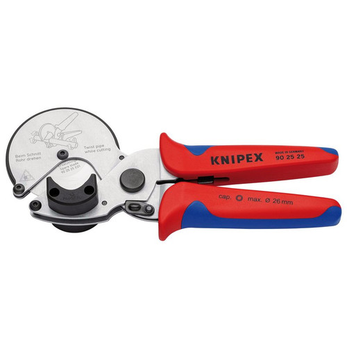 KNIPEX 13165 90 25 25 Pipe Cutter For Composite and Plastic Pipes, 210mm