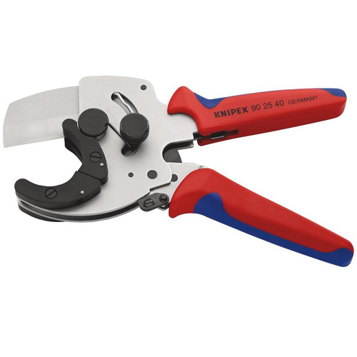 KNIPEX 67102 90 25 40 Pipe Cutter for Composite and Plastic Pipes, 210mm