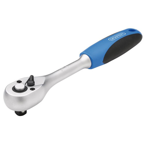 Draper 16428 72 Tooth Reversible Soft Grip Ratchets, 3/8" Sq. Dr.