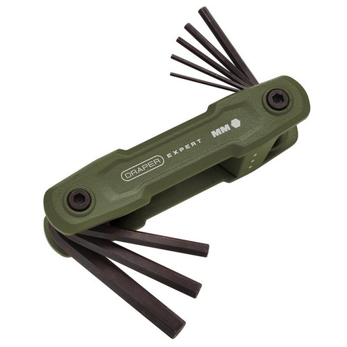 Expert 31109 Draper Expert Metric Folding Hex Key Set (8 Piece)