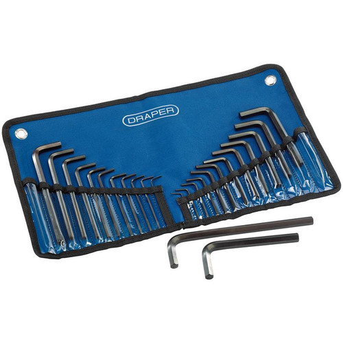 Draper 33892 Metric/Imperial Combined Hex. Key Set (25 Piece)