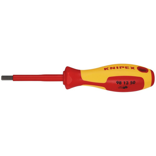 KNIPEX 18777 98 13 50 VDE Insulated Hexagon Screwdriver, 5 x 75mm
