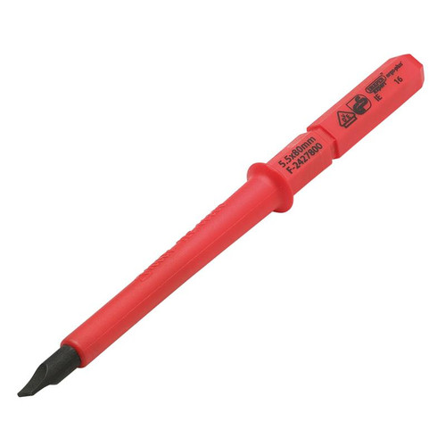 XP1000 79095 VDE Plain Slot Interchangeable Screwdriver Blade, 5.5 x 80mm