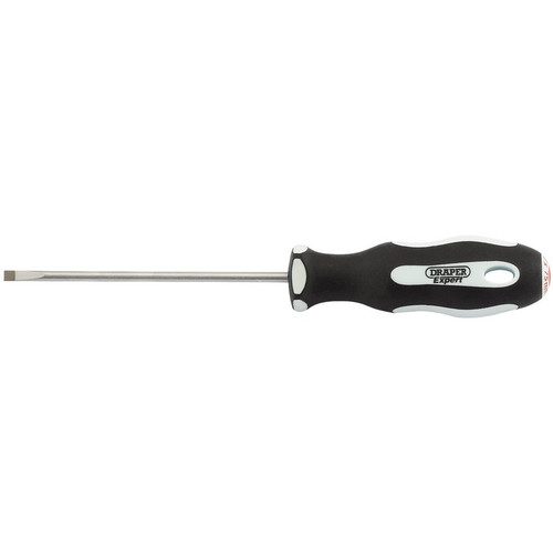 Draper Expert 34971 Plain Slot Soft Grip Parallel Tip Screwdriver, 3 x 75mm
