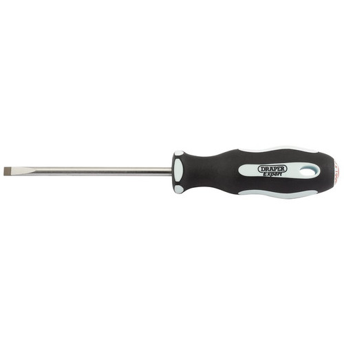 Draper Expert 34973 Plain Slot Soft Grip Parallel Tip Screwdriver, 5.5 x 100mm