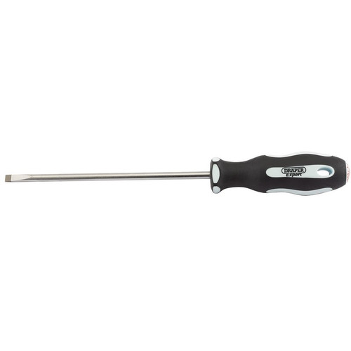 Draper Expert 34974 Plain Slot Soft Grip Parallel Tip Screwdriver, 5.5 x 150mm
