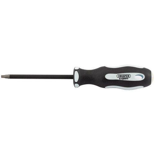 Draper Expert 35159 Square Recess Soft Grip Security Screwdriver, S3 x 100mm