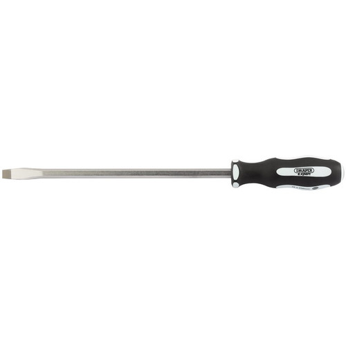 Draper Expert 35186 Pound Thru' Plain Slot Soft Grip Screwdriver, 10 x 250mm