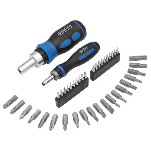 Draper 46479 Ratchet Screwdriver and Bit Set (42 Piece)