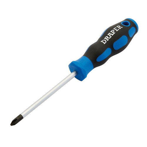 Draper 48932 Soft Grip Cross Slot Screwdriver, No.2 x 100mm