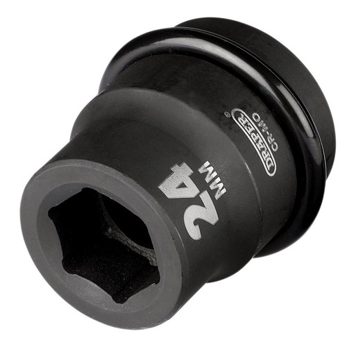 Draper 05105 HI-TORQ® 6 Point Impact Socket, 1" Sq. Dr., 24mm