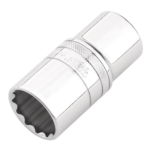 Draper Expert 22425 Metric Deep Socket, 1/2" Sq. Dr., Polished Chrome, 28mm