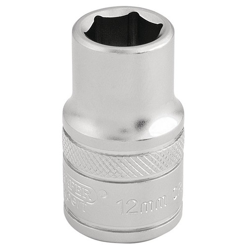 Draper Expert 16601 6 Point Metric Socket, 1/2" Sq. Dr., 12mm