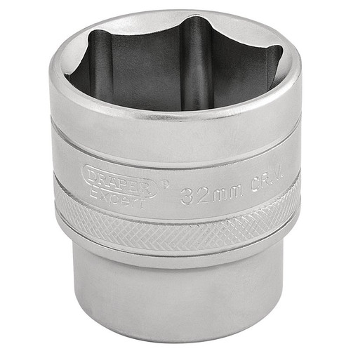 Draper Expert 16622 6 Point Metric Socket, 1/2" Sq. Dr., 32mm
