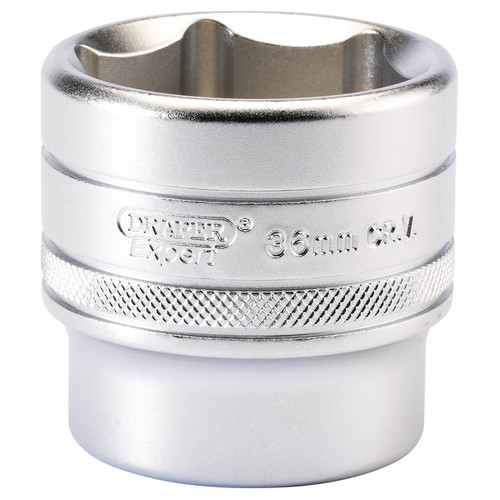 Draper Expert 16623 6 Point Metric Socket, 1/2" Sq. Dr., 36mm