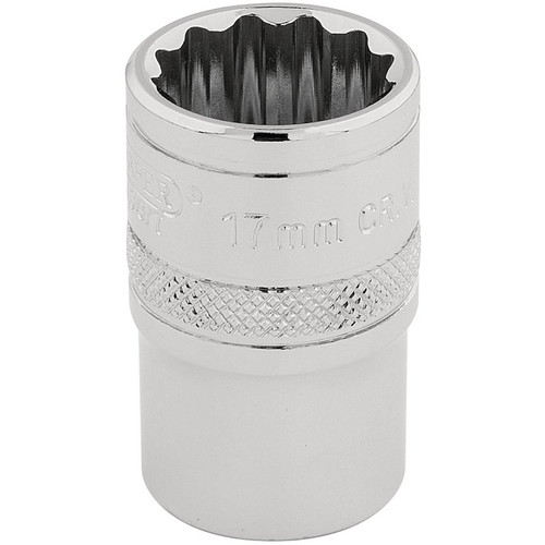 Draper Expert 33167 HI-TORQ® 12 Point Socket, 1/2" Sq. Dr., 17mm