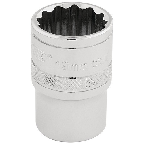 Draper Expert 33231 HI-TORQ® 12 Point Socket, 1/2" Sq. Dr., 19mm