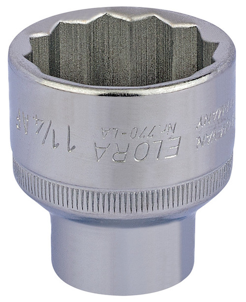 Elora 24517 Bi-Hexagon Socket, 1/2" Sq. Dr., 1 1/4"
