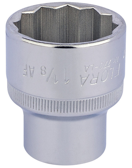 Elora 24492 Bi-Hexagon Socket, 1/2" Sq. Dr., 1 1/8"