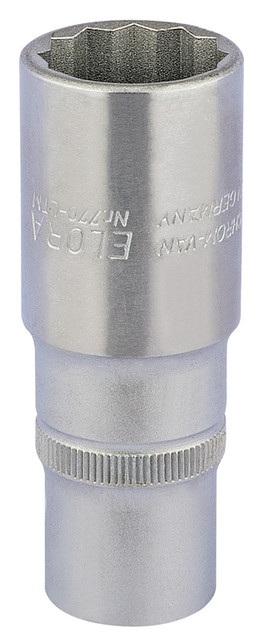 Elora 11936 Deep Bi-Hexagon Socket, 1/2" Sq. Dr., 22mm