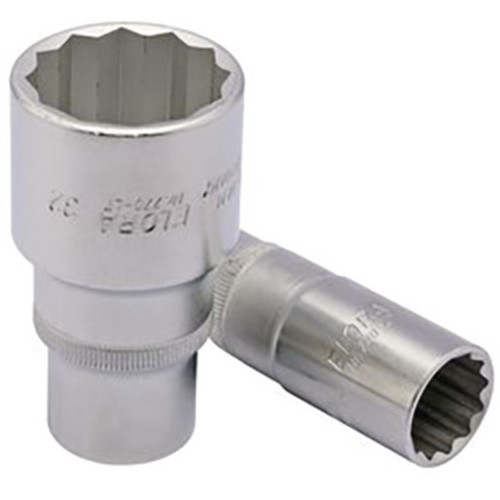 Elora 11938 Deep Bi-Hexagon Socket, 1/2" Sq. Dr., 27mm